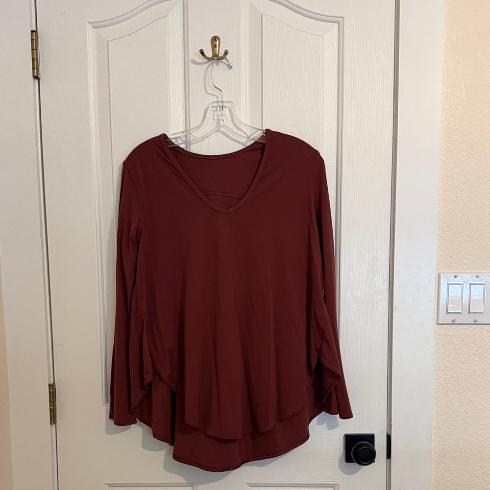 lululemon athletica Burgundy Long Sleeve Top